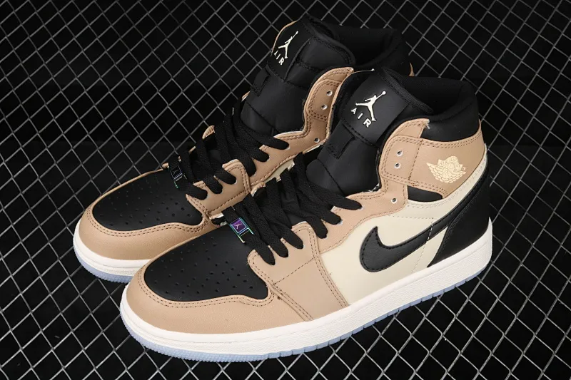 All categories Air Jordan Jordan series basketball shoes Air Jordan 1 High Air Jordan 1 High AJ1 Joe 1 Black Khaki Pearl Milk Tea Chameleon AH7389-003